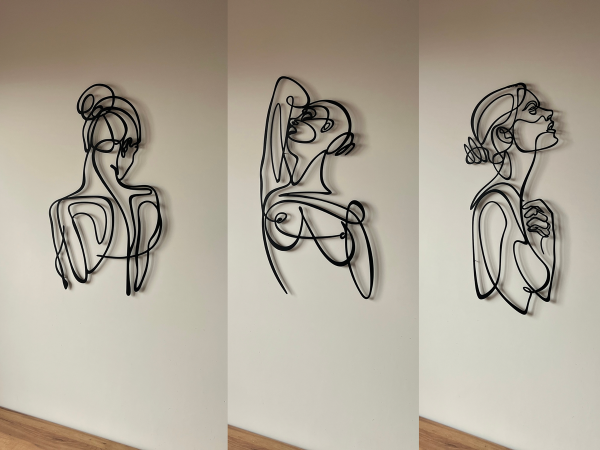 Set of Naked Woman Silhouette
